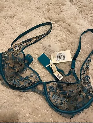BNWT Myla Columbia Road Real Lace Bra Size : 32D RRP £110 • £30