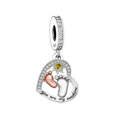$29.90 • Buy YOU ARE MY SUNSHINE DANGLE  S925 Sterling Silver Charm By Charm Heaven NEW