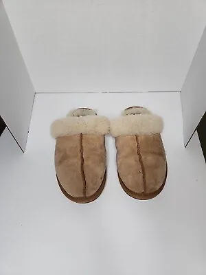 Ugg Women's Scuffette II Scuff House Slipper Slides Shoe Chestnut Suede US 9 • $34.99