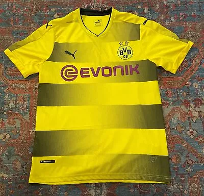 Borussia Dortmund 2017 - 2018 Home Jersey #22 Pulisic PUMA Yellow Shirt XL • $50