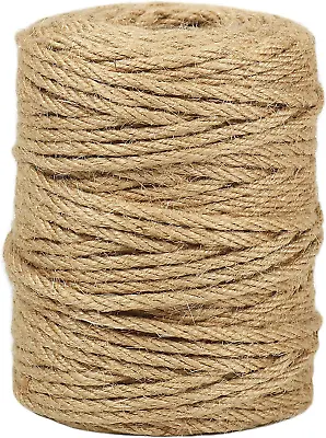 4mm Thick Jute Twine String 165 Feet Natural Jute Garden Rope For Gardening • £11.69