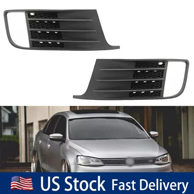 For VW Jetta MK6 GLI 2012-2014 1 Pair Bumper Fog Light Lamp Grill Cover • $63.57