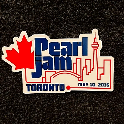 PEARL JAM : TORONTO  ONTARIO : MAY 10 2016  STICKER : Eddie Vedder • $17.07