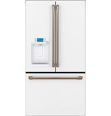 GE Cafe CYE22TP4MW2 36  Matte White Counter Depth French Door Smart Refrigerator • $2499.99