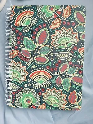 NEW Vera Bradley  Spiral Notebook Interior Pockets FLOWERS 8.5 X6.5  • $12