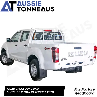 Aussie Bunji Tonneau Ute Cover For Isuzu Dmax Dual Cab W Headboard Jul16-Aug20 • $209