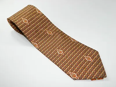 Men's Vintage GIANNI VERSACE Silk NECKTIE Tie MADE ITALY SQUARES MEDUSA EMBLEM • $29.98