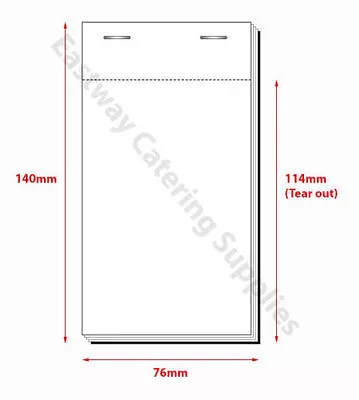 10x High Quality Duplicate Carbon Sheet Restaurant Food Waiter Order Pads PAD15 • £6.95