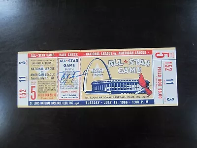 1966 All Star Mini Mega Ticket Carl Yastrzemski Autograph Boston Red Sox • $159.99