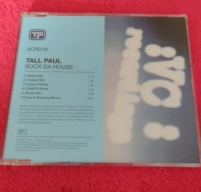 £3.99 • Buy Rock Da House By Tall Paul (CD, 1997) 6 Track Maxi Single 