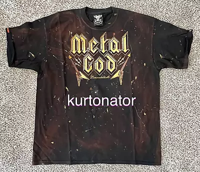 La Marca Del Diablo METAL GOD XXL T-Shirt 100%Cotton NWOT Distressed Rust Look • $14.14