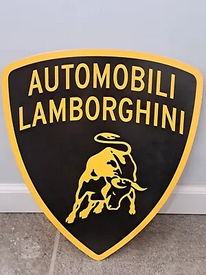 Lamborghini Vintage Dealership Wall Sign Metal Wall Plate • $150