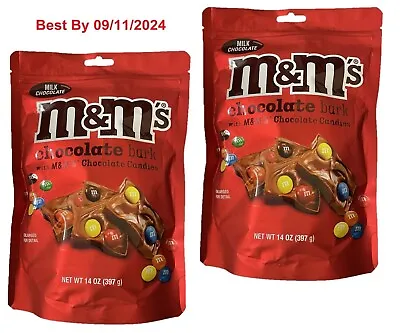 2-PACK M&m's MILK CHOCOLATE BARK With M&M'S Chocolate Candies 14 Oz (397 G) Each • $29.99