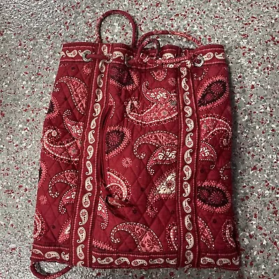 Vera Bradley Drawstring Backpack Paisley • $30