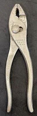 Vintage Vlchek 6-1/2  Slip-joint Pliers Pr206 |part Of Chevy Gm Tool Kit 1957-66 • $22