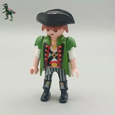 Playmobil Figure Man Pirate Crewman Boat Corsair Sailor Captain Green • £3.05