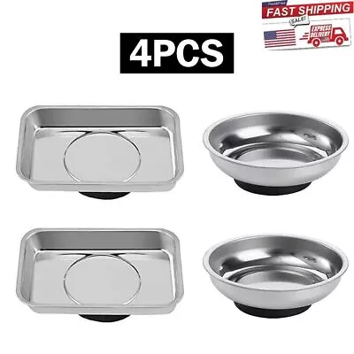 NEW Magnet Tray Magnetic Parts Holder Dish Organizer Bolts Collector 4PCS • $14.93