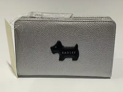 RADLEY LONDON Loyal Radley Metallic Leather Boxed Medium Bifold Wallet - NWT • £82.02