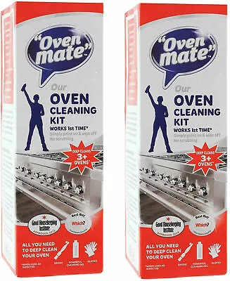 £15.99 • Buy 2 X OVEN MATE CLEANING GEL KIT DEEP CLEAN PAINT ON CLEANER COOKER OVEN  0629 X 2