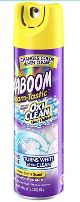 Kaboom Foam Tastic Bathroom Cleaner With OxiClean Citrus Lemon 19 Ounce • $7.99