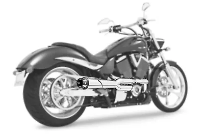 American Outlaw 2-1 Full Exhaust System High Chrome Victory Kingpin 06-12 • $1099.99