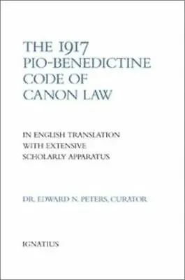1917 Pio-Benedictine Code Of Canon Law (Hardback Or Cased Book) • $41.74