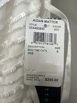 Aidan Mattox Women Cocktail White/ivory Dress. New With Tag. (Paid $295) • $70