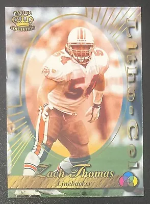 $9.50 • Buy Zach Thomas 1996 Pacific Litho Cell ROOKIE Litho-57 - Miami Dolphins 
