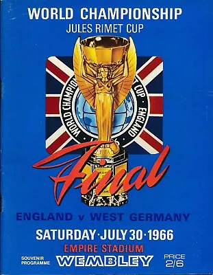 £199.99 • Buy WORLD CUP FINAL 1966 England V W Germany ORIGINAL Programme, Excellent Condition