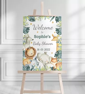 Personalised Baby Shower Welcome Sign Poster Wall Art Print Picture • £5.99