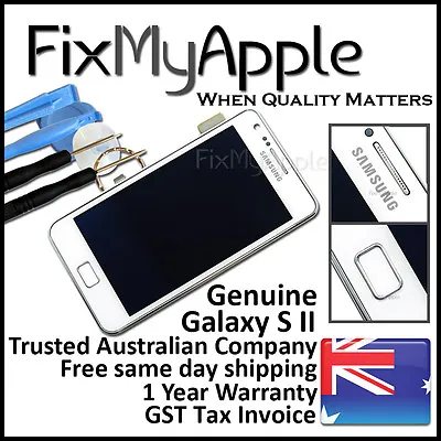 Samsung Galaxy S II S2 I9100 White LCD Touch Screen Digitizer Assembly Frame New • $35.93