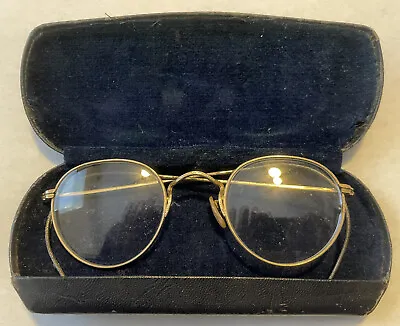 Real Vintage Bausch & Lomb Glasses FulVue 12K GF & Case Dr Wm Mobley Optometrist • $49.75