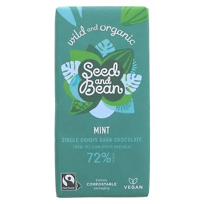 Organic Seed & Bean Company | 72% Dark Mint | 1 X 75g • £7.70