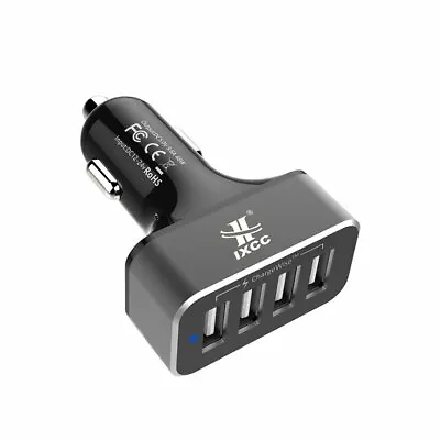 USB Car Charger IXCC 9.6A/48W 4-Port Rapid USB Car Charger 5V ChargeWise • $9.99