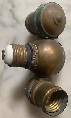 Vintage Benjamin Brass Double Socket Bulb Adapter Pat. 1912 • $11.50