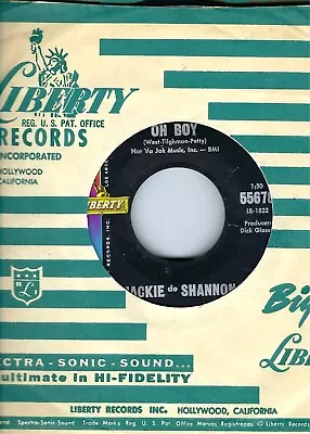 Jackie De Shannon- Oh Boy / I'm Looking For Someone To Love - Liberty- Nm • $15