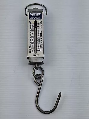 Vintage  Salter’s Pocket Balance - Patent No 3  - 25LB. Very Good Condition. • $19.95