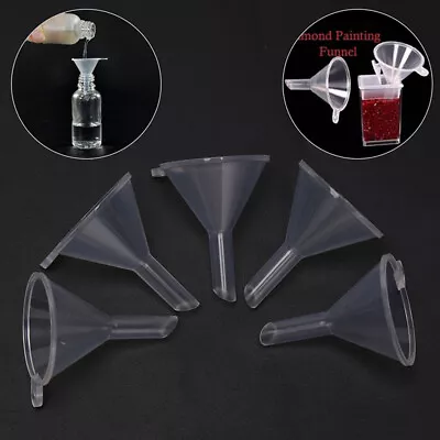 5pcs New Small Plastic For Perfume Diffuser Bottle Mini Liquid Oil Funnels Lag • $1.18