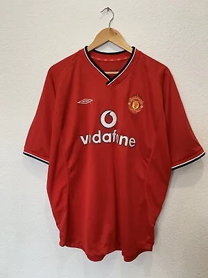 Umbro Manchester United 2000/2001 Home Kit Soccer Jersey Large • $51.40