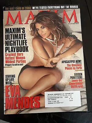 MAXIM Magazine #119 November 2007 Eva Mendes Training Day Playboy Sexy • $8.99