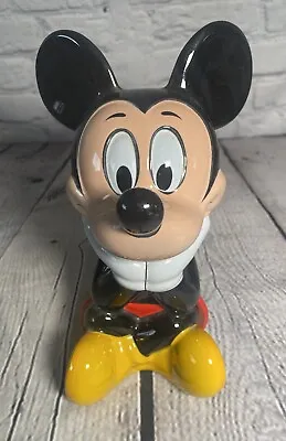 Vintage Disney Character Tankard Series Mickey Mouse 9 Inch Lidded Stein Brazil • $44