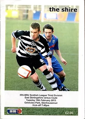 East Stirlingshire V Clyde 19/02/13 Scottish Division 3 • £1.75