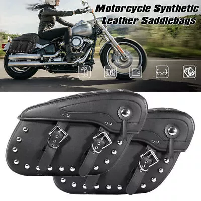 Saddlebags Side Luggage For Yamaha V Star 1300 1100 950 650 XVS Custom Classic • $119.99