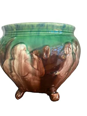 Weller Pottery Majolica Footed Jardiniere Antique Planter • $139.93