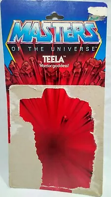 1982 MOTU Teela ~ 8 Back Card Back ~ Masters Of The Universe ~ He-Man • $42.49