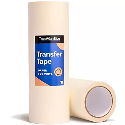 12  X 100' Roll Of Paper Transfer Tape For Vinyl 12 Inch X 100 Feet Natural  • $31.04