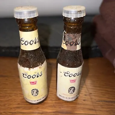 COORS BANQUET MINI BEER BOTTLES SALT & PEPPER SHAKERS.  Vintage • $11.99