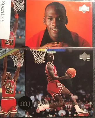 2 -1994 Michael Jordan Upper Deck SPANISH   MJ Decade Of Dominance   #J 2 & J 3 • $1