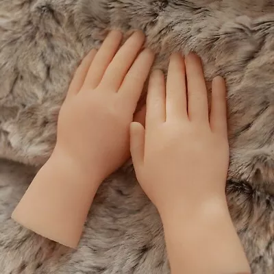 A Pair Children Hand Model Silicone Hand Photography Props Soft Mannequin Hand • $26.99