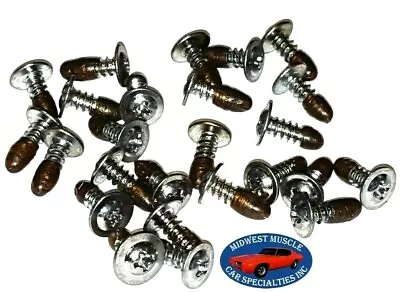 $11.75 • Buy Ford Body Grille Dash Moulding Molding Trim #8x1/2  Screws With Sealer 25pc C